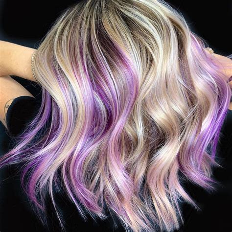 Get Inspired To Take The Purple Highlights Plunge Check Out Some Of