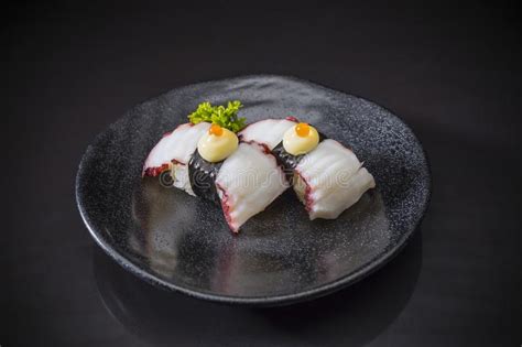 Tako Nigiri Sushi Tako Stock Photo Image Of Japanese 128528702