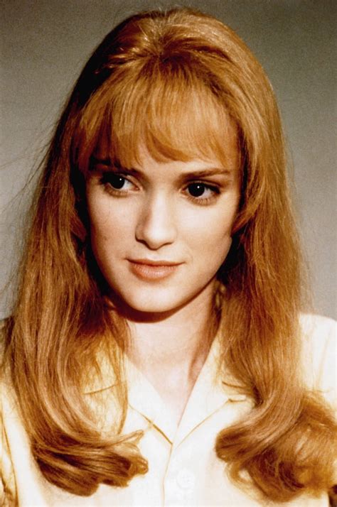 Winona Ryder With Strawberry Blond Hair What Is Winona Ryders