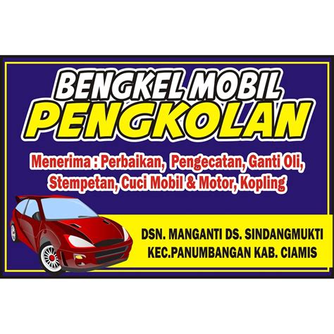 Jual Spanduk Bengkel Mobil Atau Motor Indonesia Shopee Indonesia