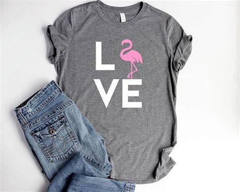 Shop now best selling official flamingo merch. Flamingo Shirt LOVE Womens Pink Flamingo Party Shirts Flamingo