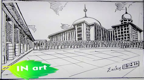 Sketsa Gambar Masjid Nabawi Pulp Otosection