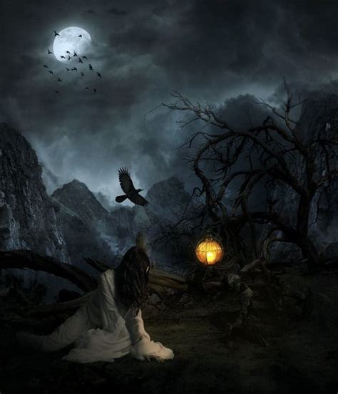 Creepy Lady On A Dark Mountain Learn How To Create This Composite In