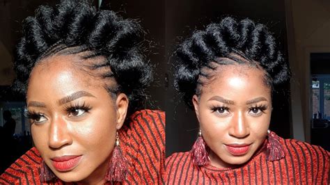 Simple Updo Protective Style On 4c Hair Youtube