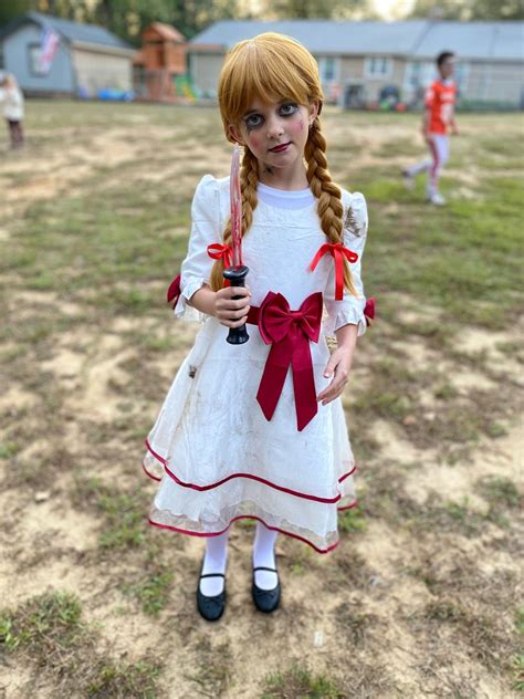 Annabelle Costume Easy Halloween Costumes Kids Scary Halloween