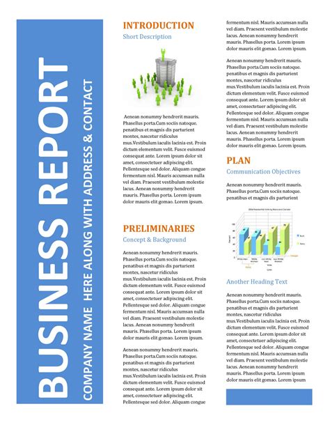 Business Report Template Mosi