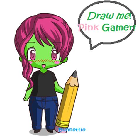 Pink Gamer Fan Art From Bunnettie By Gingerwinifer On Deviantart