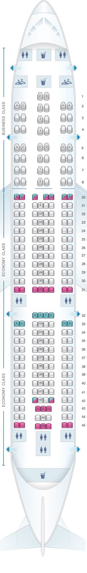 Airbus A330 200 Seating Plan Delta Elcho Table