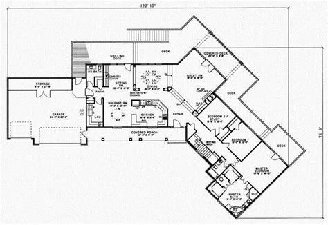 Floor plans 4 bedroom ranch house plan open concept with angled 59431 style four the once and inspiring spectacular mountain. New 4 Bedroom Ranch Style House Plans - New Home Plans Design
