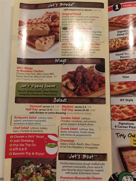 Menu At Jets Pizza Pizzeria Simpsonville