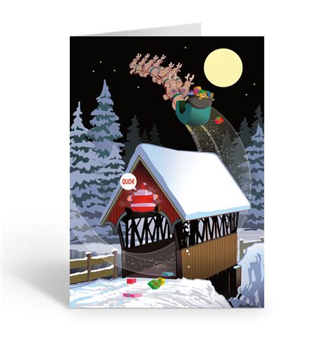 Stonehouse Collection Low Bridge Funny Christmas Card