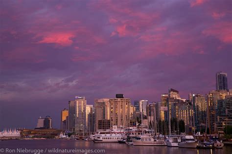 Downtown At Sunset Vancouver British Columbia Canada Photos By