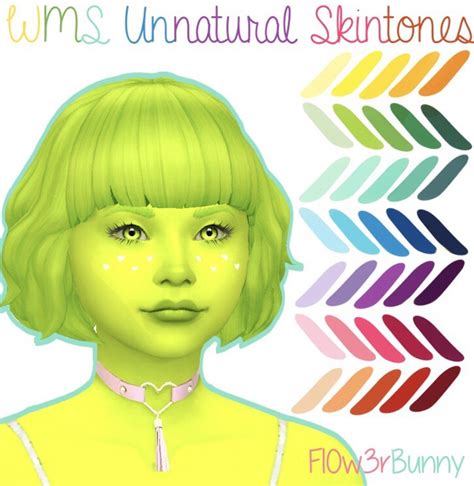 Alien Skin Tones Sims 4 Cc