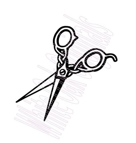 Hair Cutting Shears Svg Cut File And  Printable Etsy