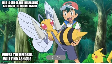Ash With Beedrill Imgflip