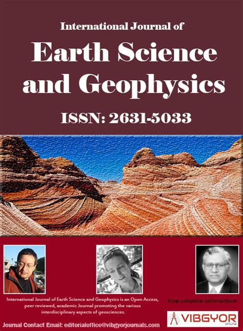 International Journal Of Earth Science And Geophysics