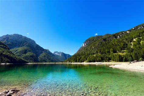 Lago Del Predil Friuli Italy Stock Image Image Of Clear Europe