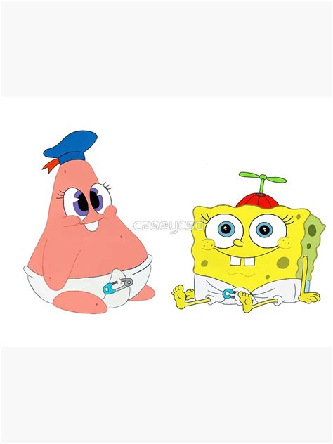 Baby Spongebob And Patrick Poster For Sale By Caseycsd Redbubble