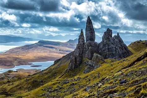 Old Man Of Storr Isle Of Skye Scotland Primitive Tribe Ancient Ruins