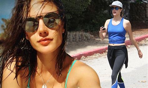 Alessandra Ambrosio Shares Blissful Bikini Selfie Daily Mail Online