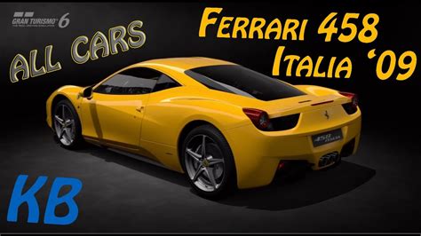 Ferrari 458 Italia 09 Top Speed And Test Gt6 Youtube