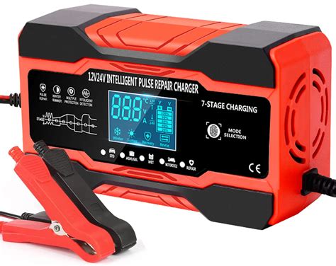 Buy 10amp Car Battery Charger 12v24v Automatic Battery Charger With 7