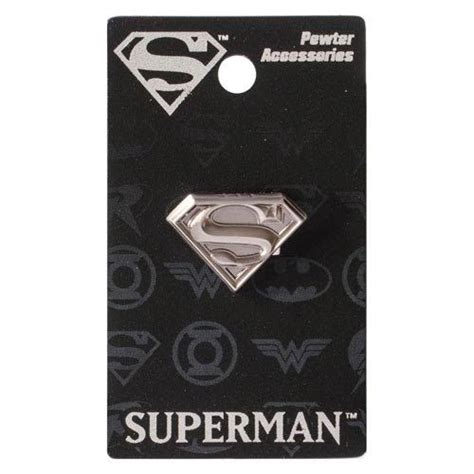 Superman Logo Pewter Lapel Pin Entertainment Earth Superman