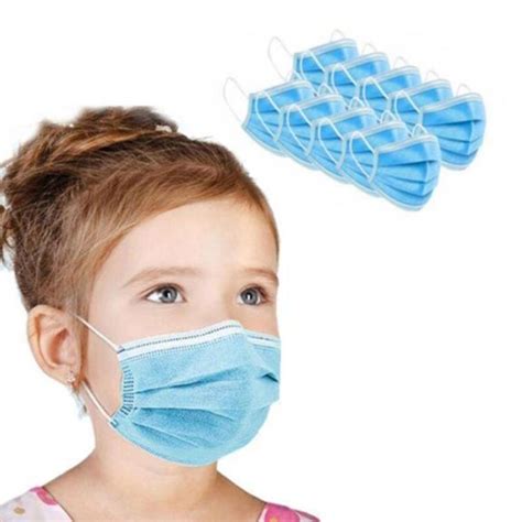 3 Ply Medical And Surgical Disposable Cotton Face Mask For Kids New