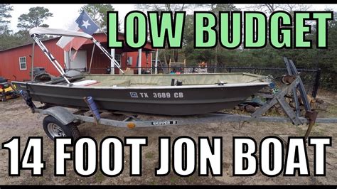 14ft Jon Boat Budget Duracraft 1436 4hp Outboard Fishing John Youtube