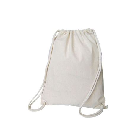 Cotton Canvas White Drawstring Backpack Bag Rs 22 Piece Star Shine