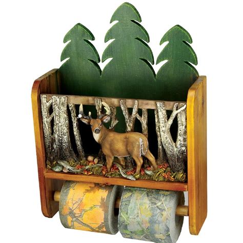 The simplehouseware toilet paper holder is a top rated product that incorporates both elegance and practicality in its design. Toilet Paper Holder Magazine Rack Rustic Deer Bathroom ...