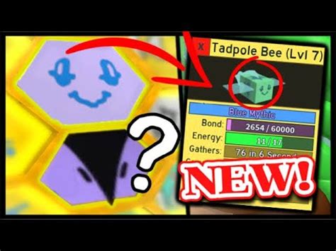 Guys, i totally just got a free mythic egg and you can too. NEW *MYTHICAL* TADPOLE BEE & MYSTERY BEE LEAK? & NEW CODE ...