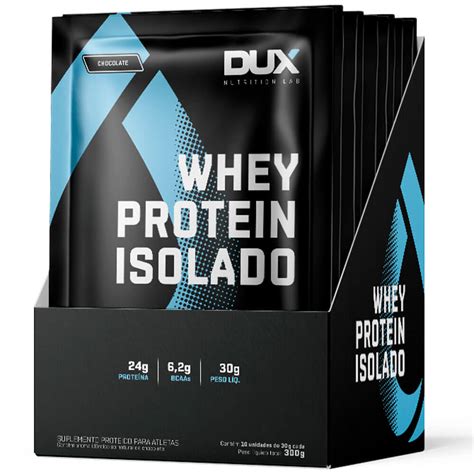 Whey Protein Isolado 10 sachês DUX Nutrition Lab Meu Mundo Fit