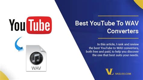 13 Best Youtube To Wav Converter Apps Vaslou