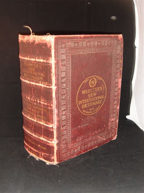 Huge Websters Dictionary Webster Dictionary Dictionary Book Collection