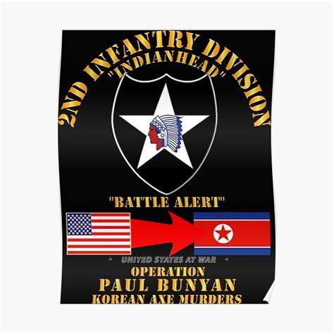 Army Operation Paul Bunyan 2nd Infantry Division Korea Poster