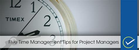 Five Time Management Tips For Project Managers Colab