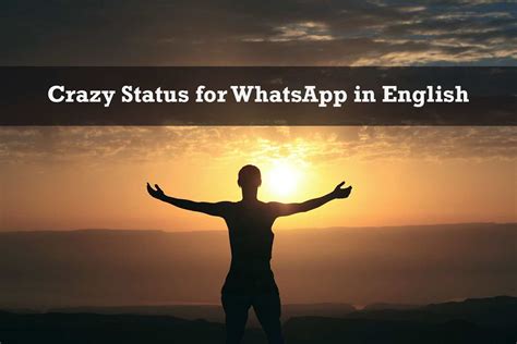 110 Crazy Status for WhatsApp in English - List Bark