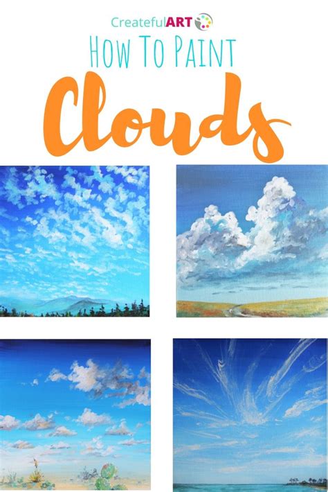 How To Paint Clouds Cloud Painting Art Lessons Acrylic Painting