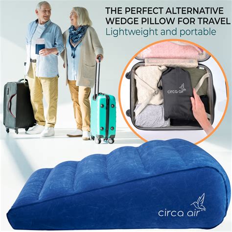 Inflatable Wedge Pillow For Travel Circa Air