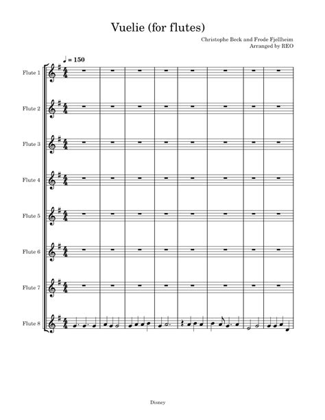 Vuelie Christophe Beck Vuelie For Flutes Sheet Music For Flute