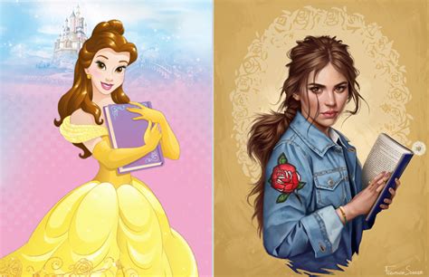 Modern Disney Princess Mood Board Belle Beauty The Be