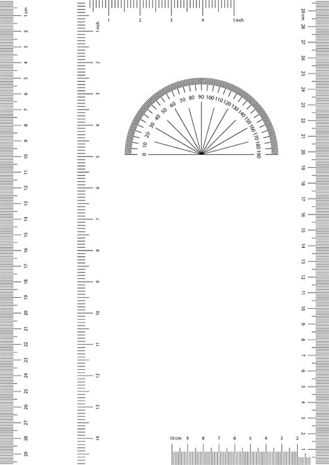 Printable Rulers For Letter And A Size Papers Up To Printable