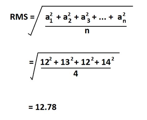how to calculate rms