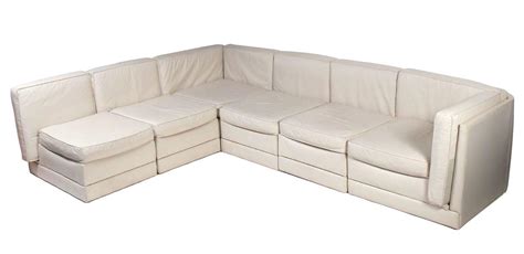 Seat height should not be less than 40 cm. Low Slung Milo Baughman Sectional Sofa in Original Bone ...