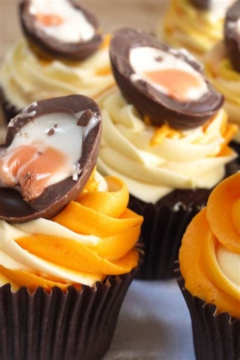 Cadbury Creme Egg Cupcakes Recipe Recipe Easter Baking Easter