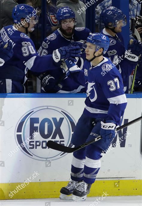 Tampa Bay Lightning Center Yanni Gourde Editorial Stock Photo Stock