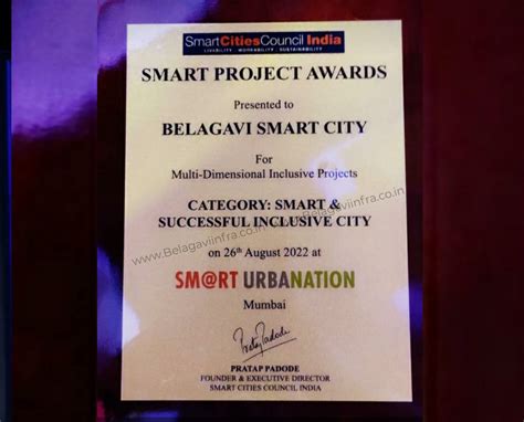 Smart Urbanation 2022 Belagavi Smart City Bags Awards In Three