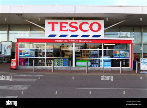 Tesco Supermarket Hunstanton Norfolk England Uk British English Stock