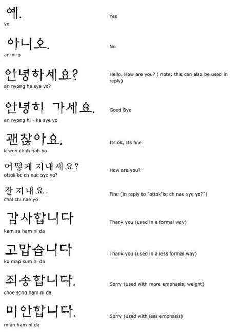 Korean Worksheets For Beginners